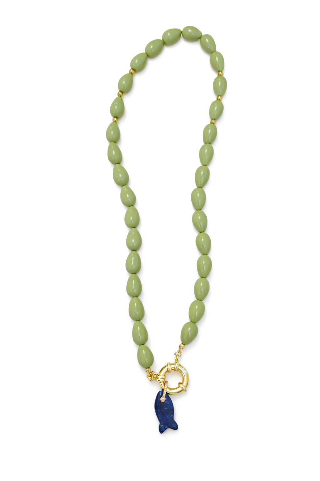 Collar verde pez