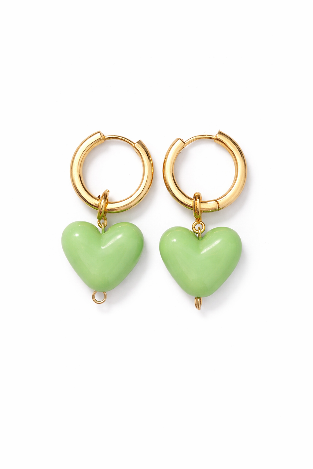 Huggie Corazones verdes