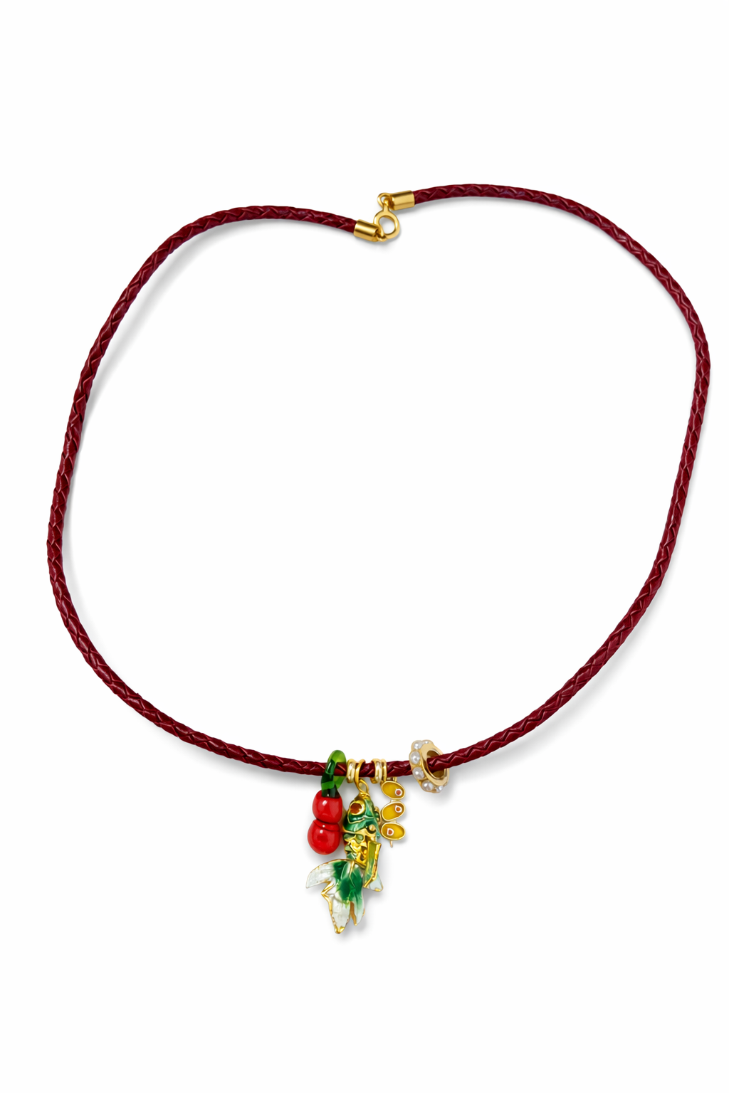 collar cuero pez