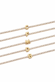 Pulsera circonia iniciales
